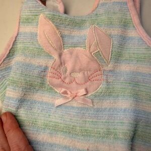 VTG Pastel Striped Bunny Jumper